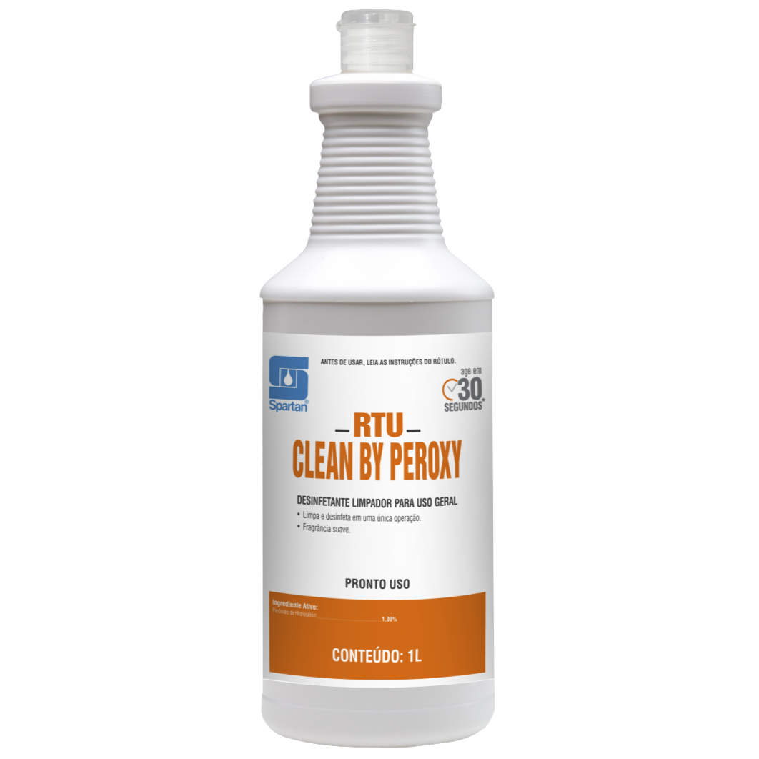 48477f6567710c2f2d892c207065cd6d.png Desinfetante 1L Rtu Clean By Peroxy Spartan - Imagem 1