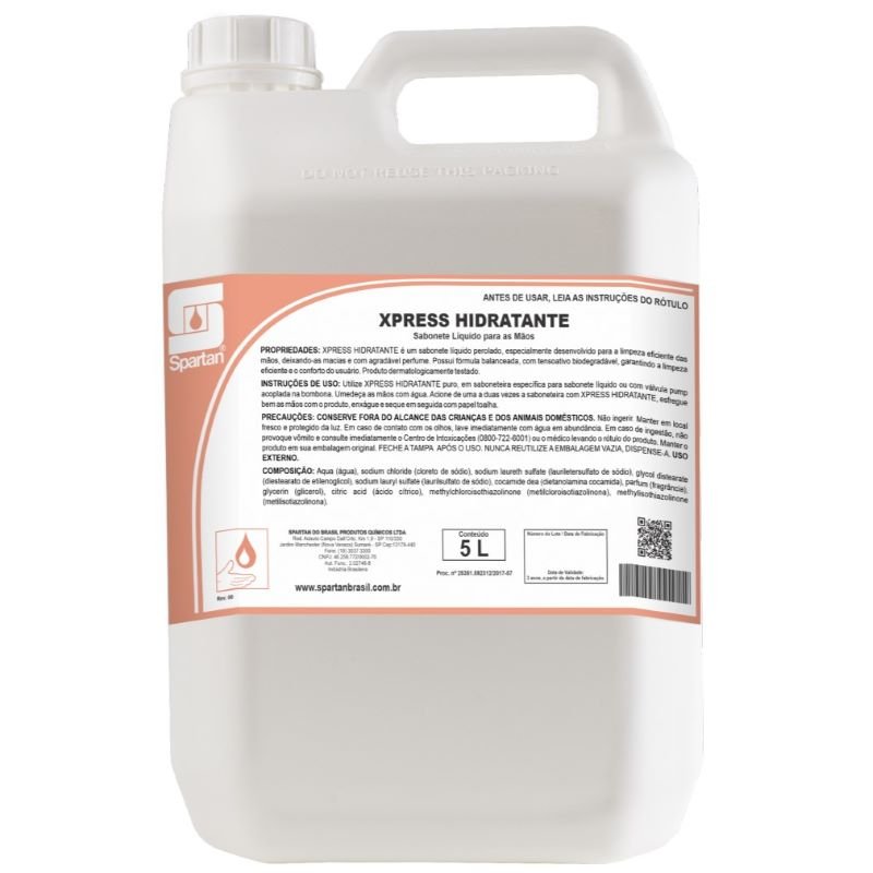 cb6f3d91ce83af5f5bda58b68bf322a1.jpg Sabonete Liq 5L Xpress Hidratante Spartan - Imagem 1